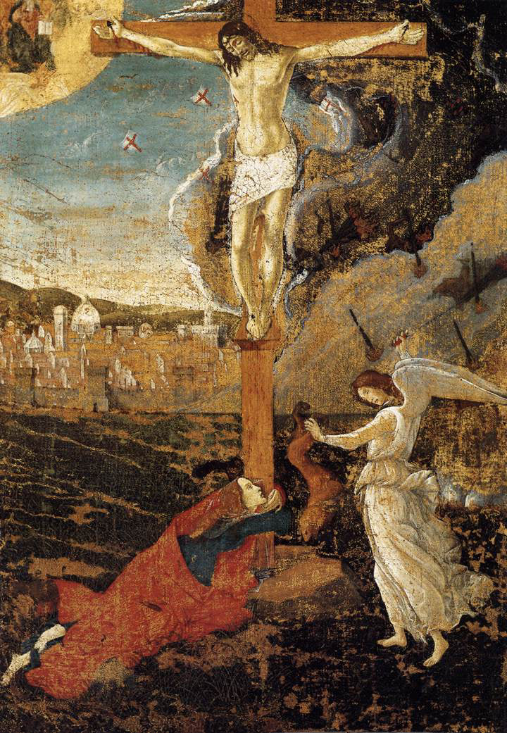 Mystic Crucifixion by Sandro Botticelli I Blue Surf Art