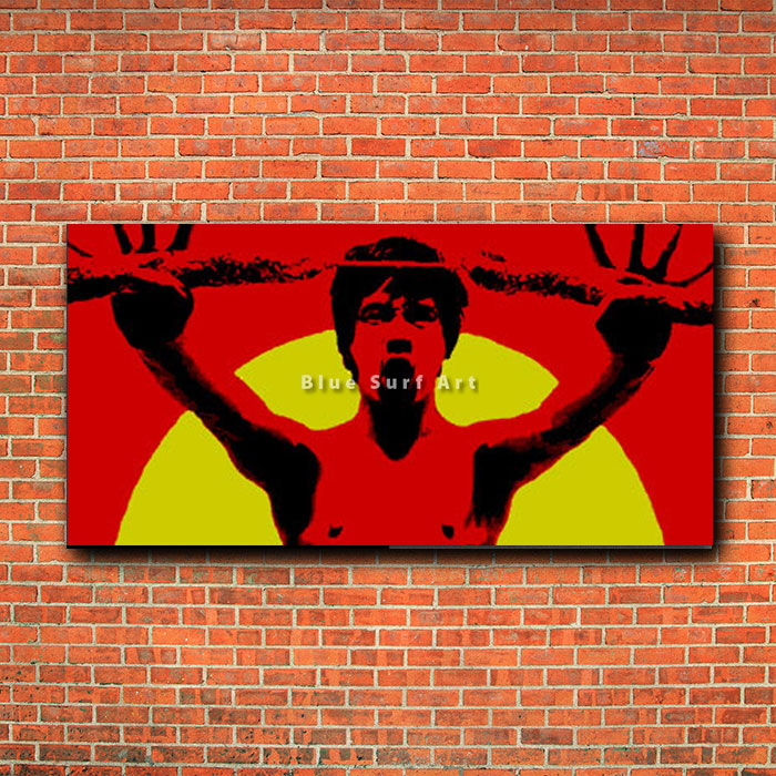 Bruce Lee Martial Arts - red bricks wall
