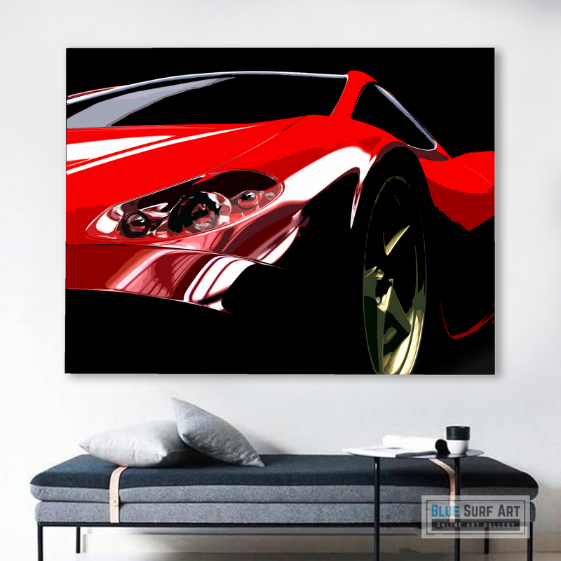 Red Ferrari Wall Art
