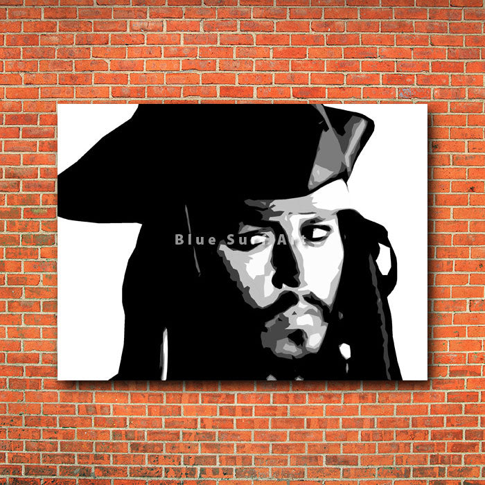 Captain Jack Sparrow - red brick wall