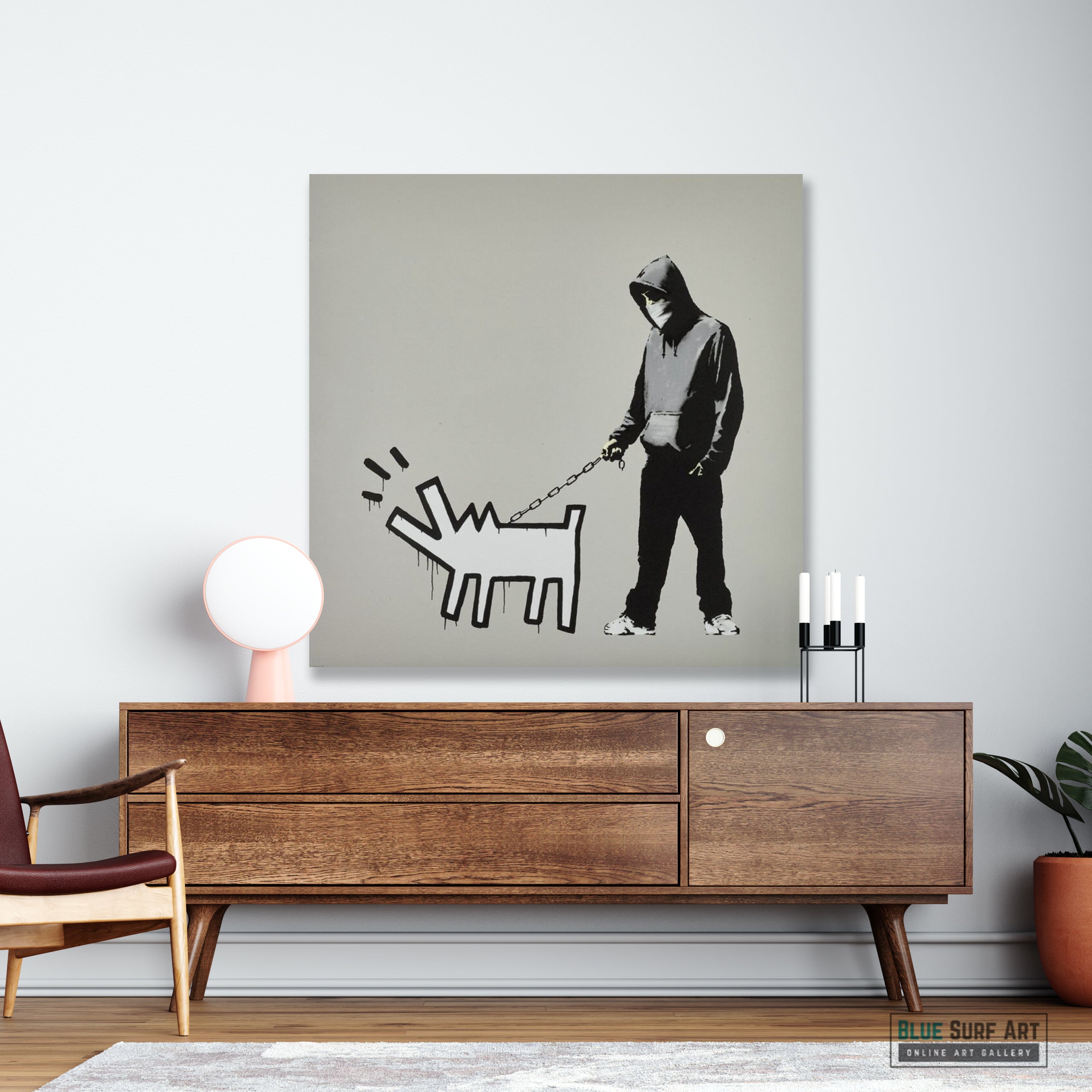 Banksy Choose Your Weapon (Queue Jumping Grey), 2010