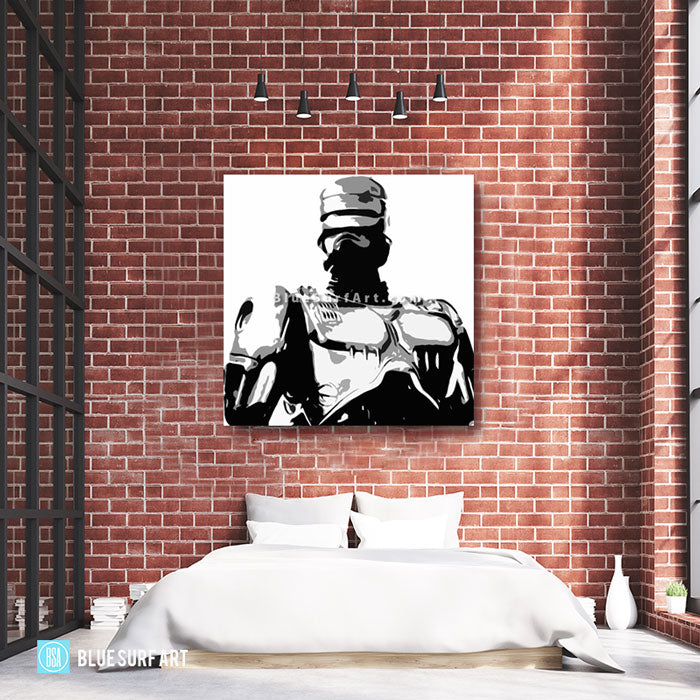 Cop robot - bedroom showcase 