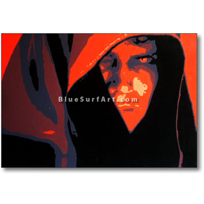 Dark Side - Anakin Skywalker Oil Painting on Canvas by Blue Surf Art
