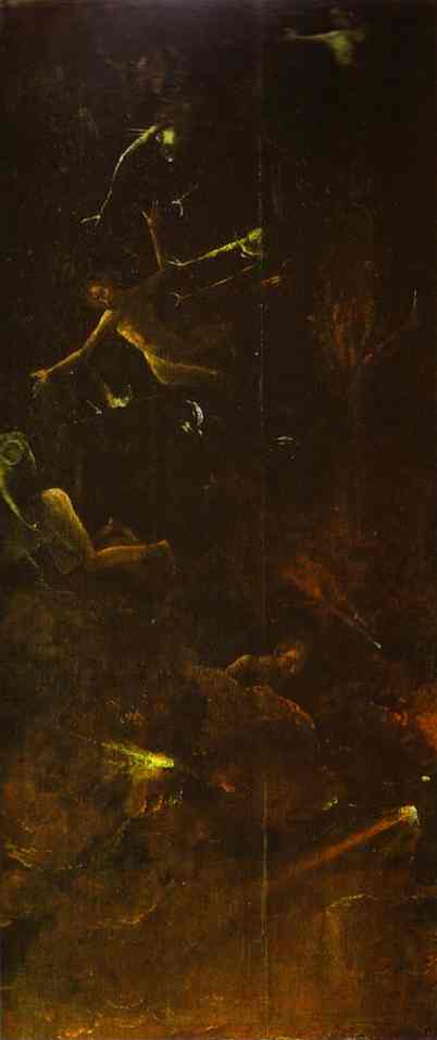 Fall of the Damned into Hell by Hieronymus Bosch I Blue Surf Art