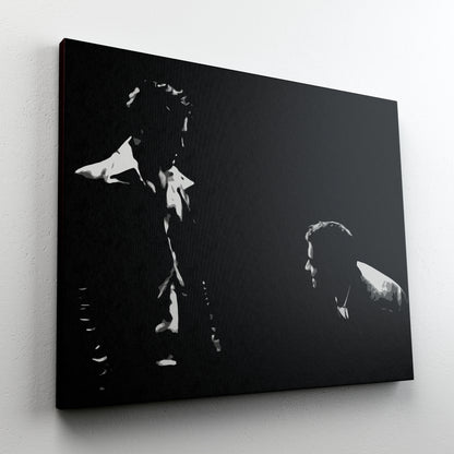 Fight Club Brad Pitt vs Edward Norton Original Oil Painting on Canvas by Blue Surf Art  2