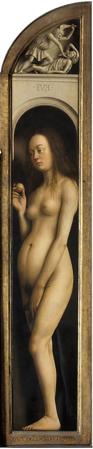 Eve by Jan Van Eyck Reproduction Painting by Blue Surf Art