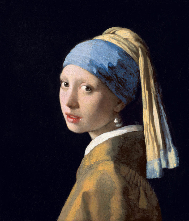 Girl with a Pearl Earring, 1665 by Johannes Vermeer Reproduction Painting by Blue Surf Art