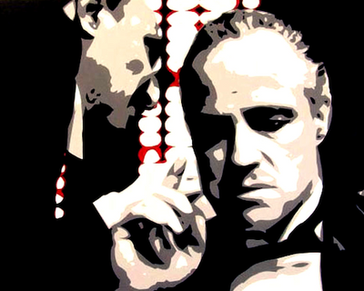 The Whisper - Godfather Wall Art, Gangster movie art, cult film