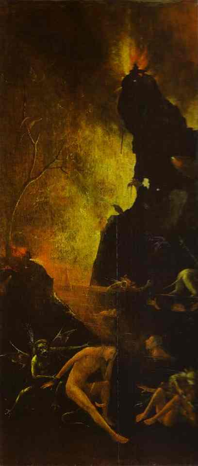 Hell by Hieronymus Bosch I Blue Surf Art