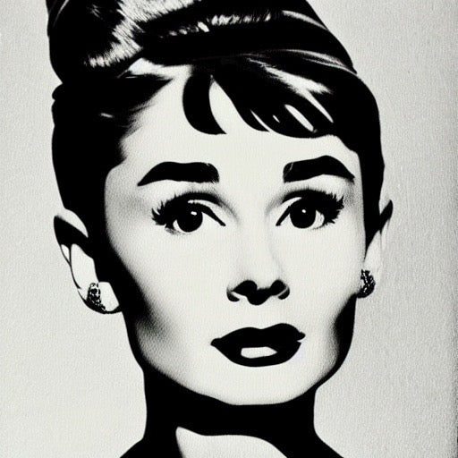 Audrey Hepburn Wall Art 100% Handmade Art Painting Model Art