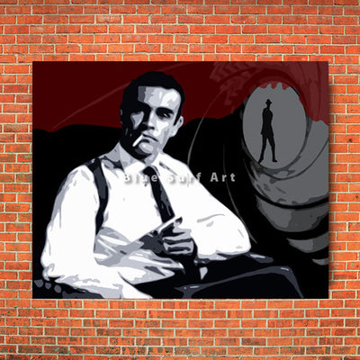 James double o seven - red bricks wall