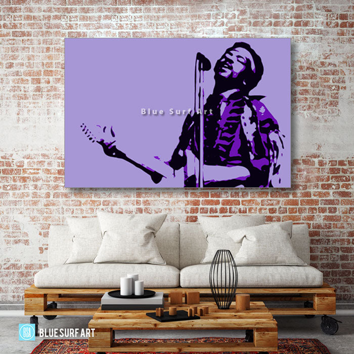 Jimmy Hendrix Guitar - living room