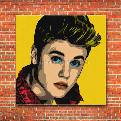 Justin Bieber in Oil Painting on Canvas