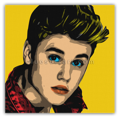 Justin Bieber in Oil Painting on Canvas