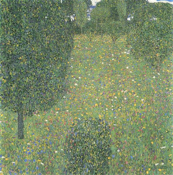 Landscape Garden (Meadow in Flower) by Gustav Klimt Oil Painting on Canvas