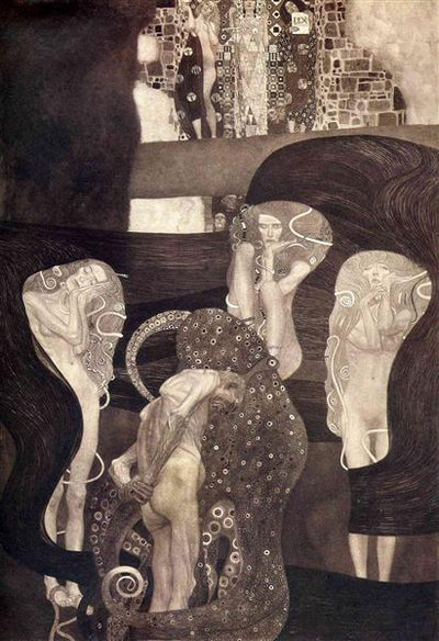 Jurisprudence (final state) by Gustav Klimt Oil Painting on Canvas