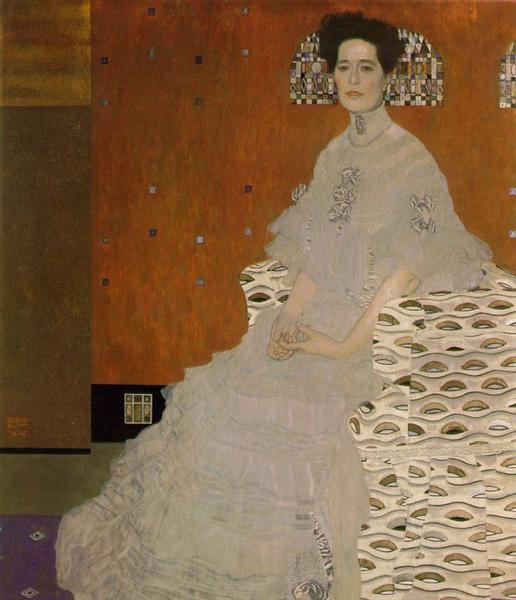Portrait of Fritza Riedler by Gustav Klimt, reproduction oil painting on canvas 