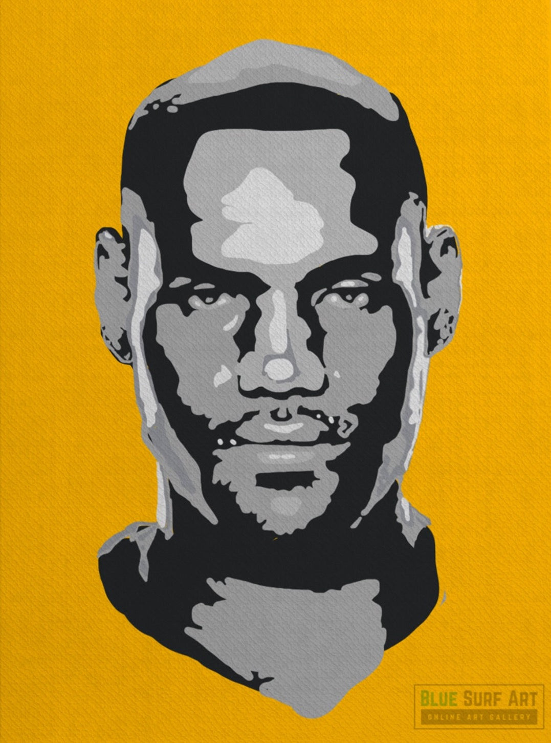 Lebron James Basketball Player Wall Art Original Handmade Art Painting for Sale