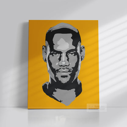Lebron James Basketball Player Wall Art Original Handmade Art Painting for Sale