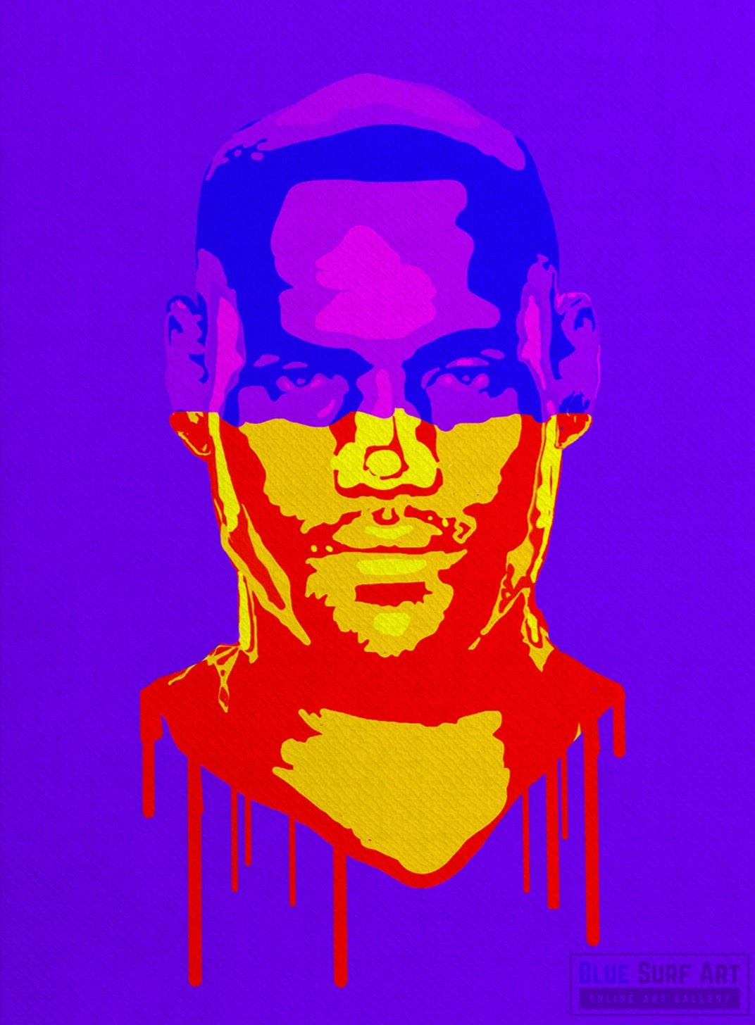 Lebron James Basketball Player Wall Art Original Handmade Art Painting for Sale