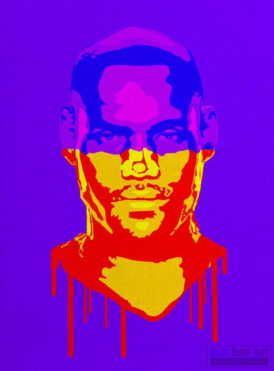 Lebron James Basketball Player Wall Art Original Handmade Art Painting for Sale