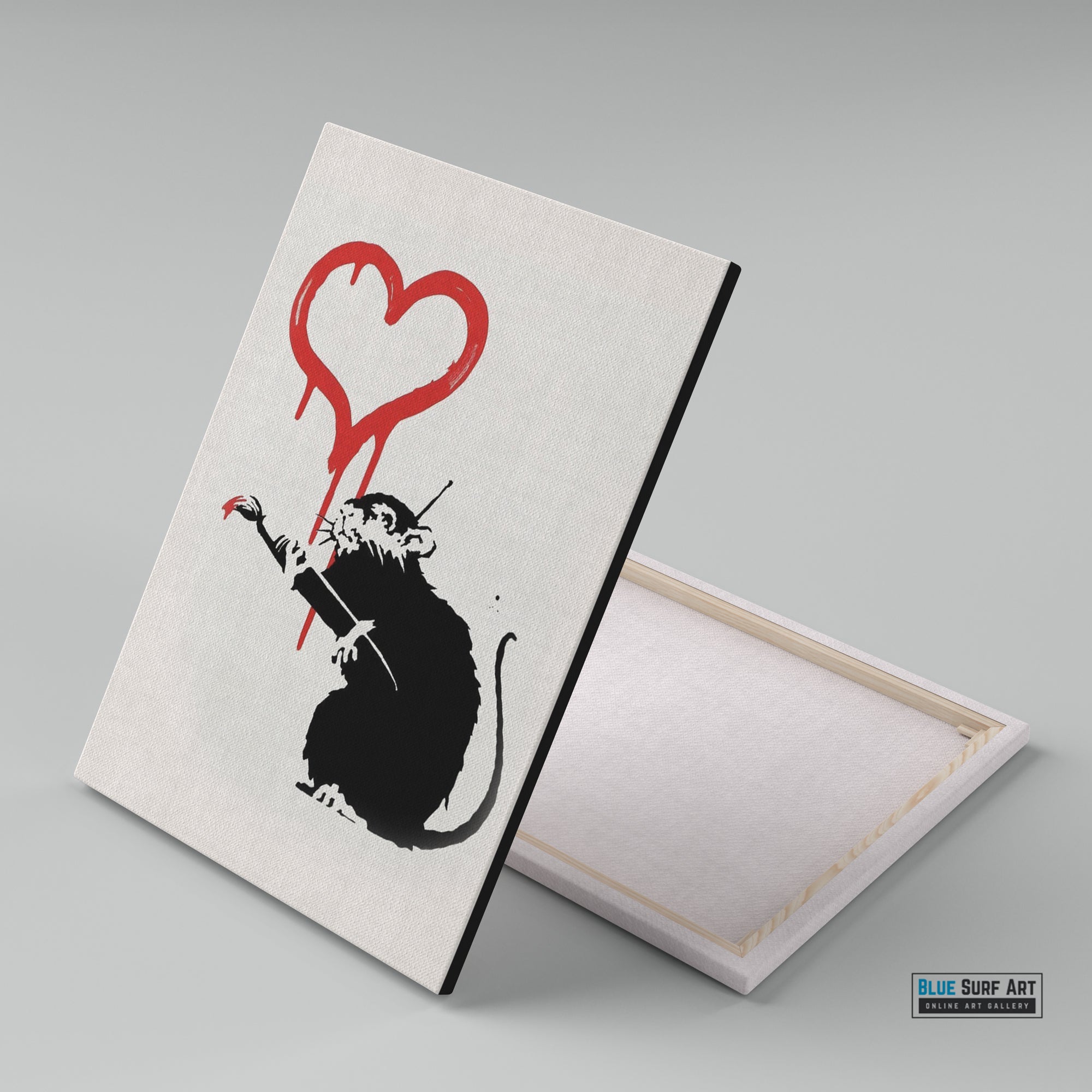Banksy Love Rat, 2004 Banksy Art, Graffiti Original Handmade Art Banksy Street Art Painting