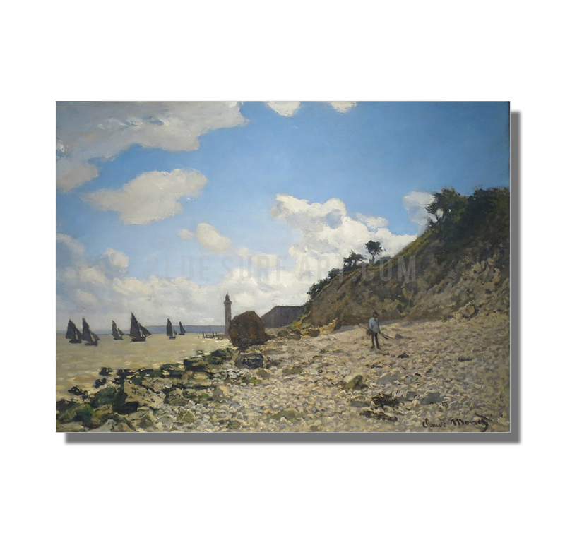 Beach at Honfleux. Reproduction  I  Blue Surf Art 1