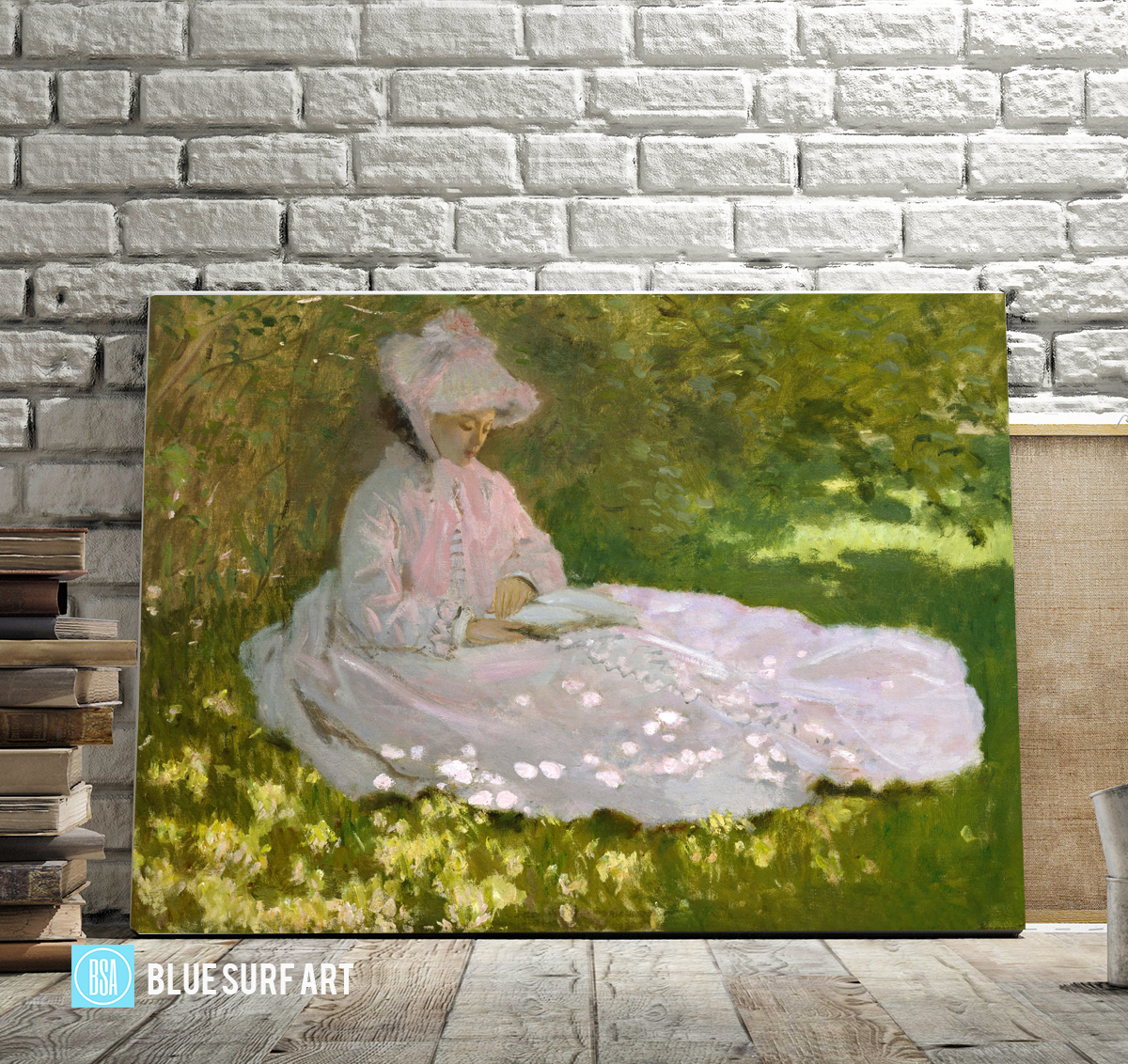 Springtime, 1872. Reproduction Oil Painting on Canvas  I  Blue Surf Art - studio showcase