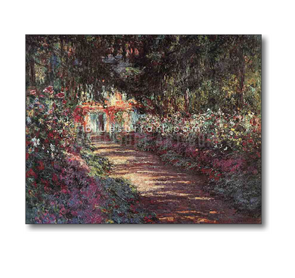 The Garden in Flower Reproduction  I  Blue Surf Art 1
