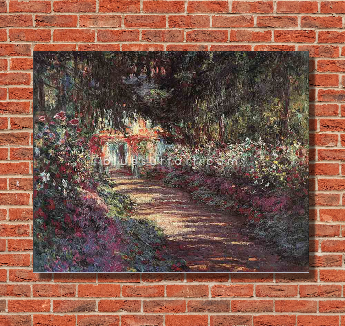 The Garden in Flower Reproduction  I  Blue Surf Art 2