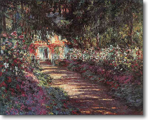 The Garden in Flower Reproduction  I  Blue Surf Art