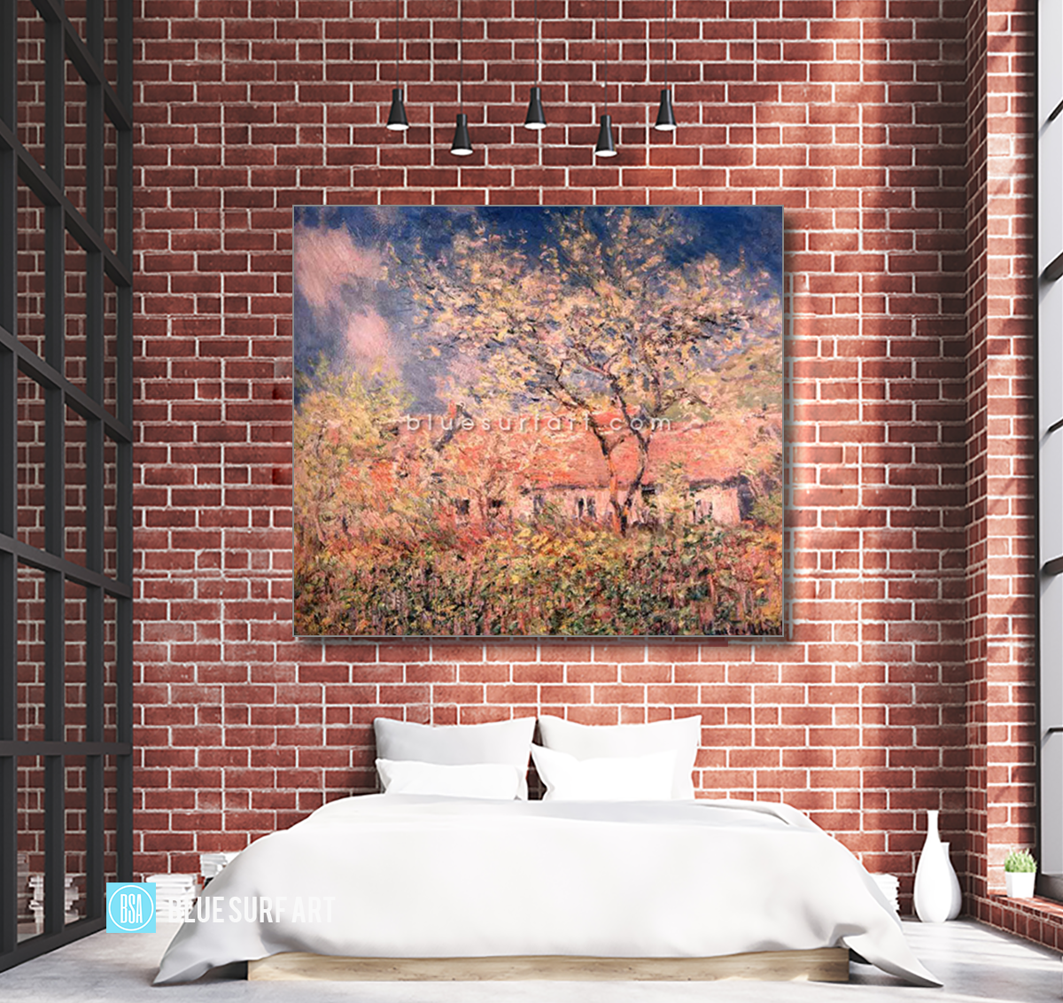 Springtime at Giverny Reproduction  I  Blue Surf Art 3