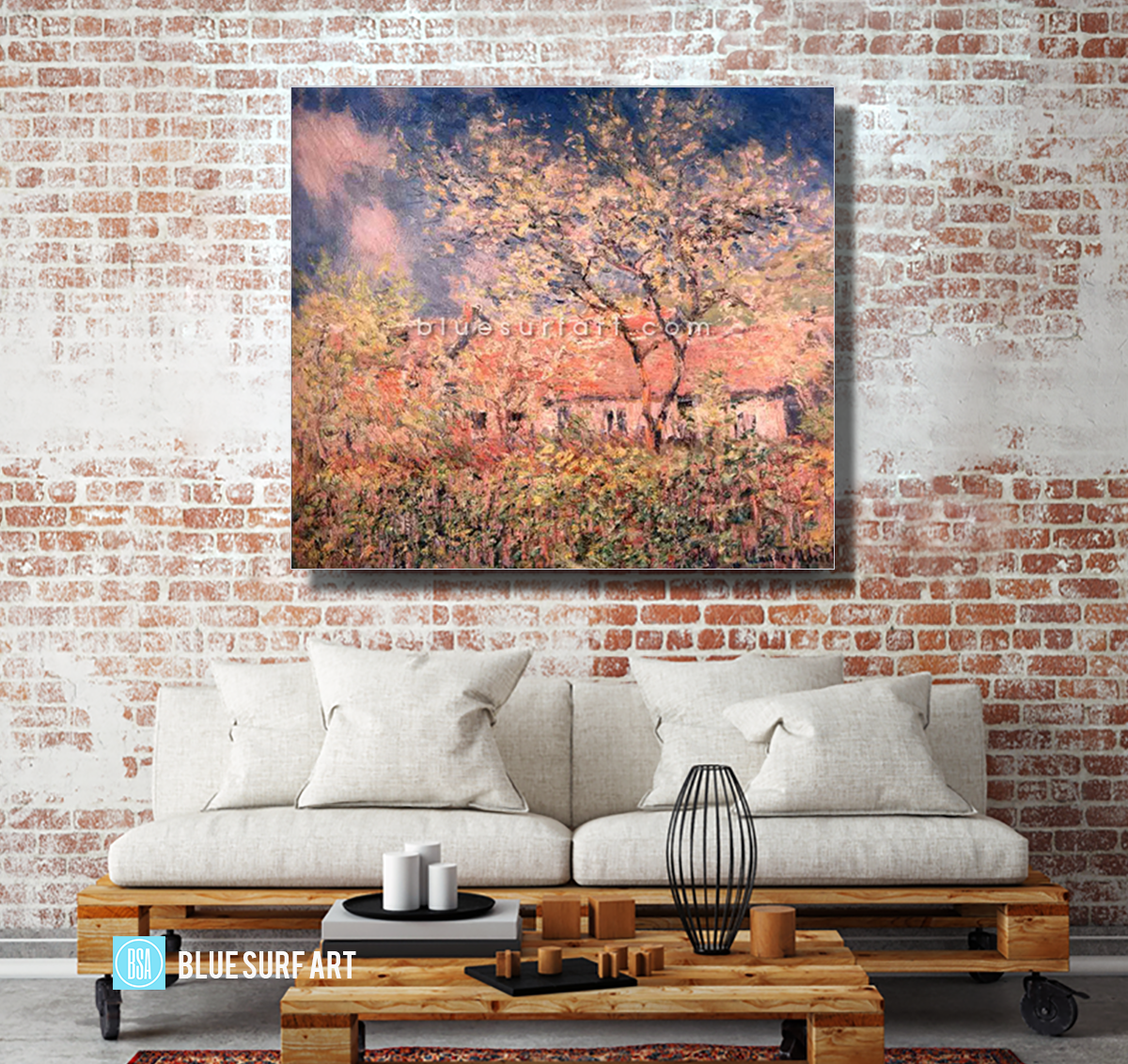 Springtime at Giverny Reproduction  I  Blue Surf Art 4