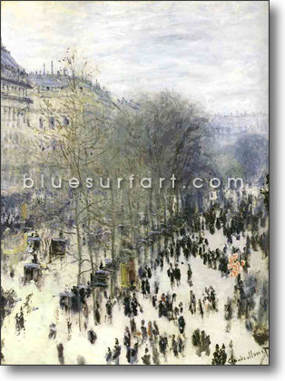 Boulevard des Capucines Reproduction Oil Painting on Canvas