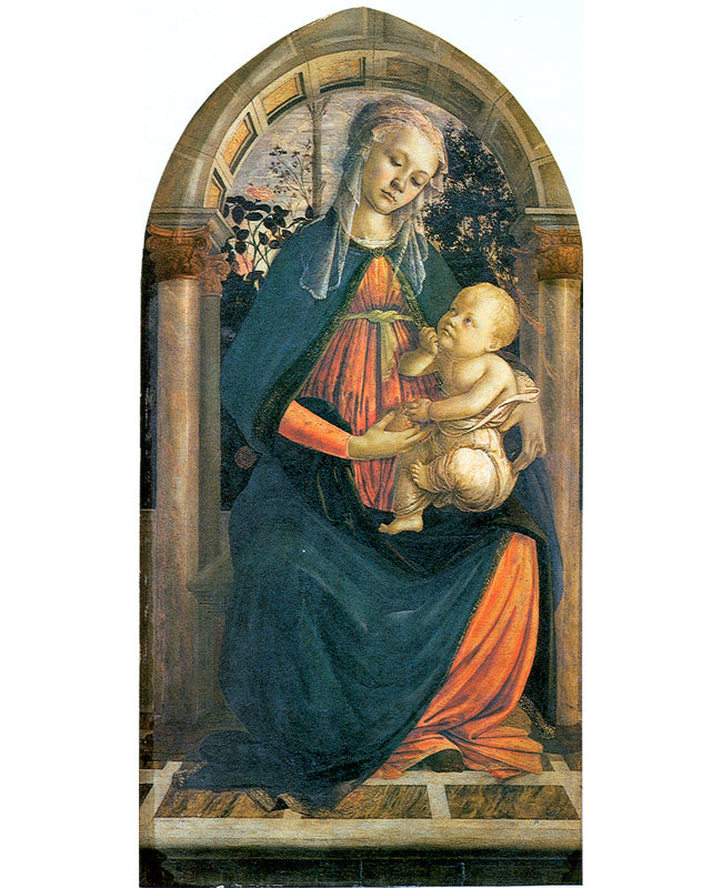 Madonna of the Rose Garden (Botticelli) by Sandro Botticelli I Blue Surf Art