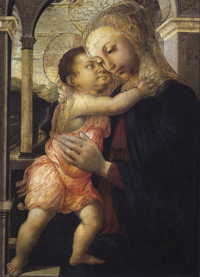 Madonna della Loggia by Sandro Botticelli I Blue Surf Art