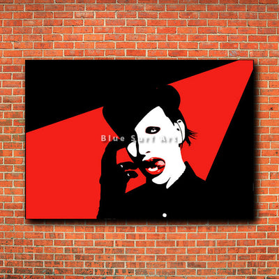 Marilyn Manson - red brick wall