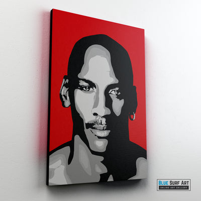 Michael Jordan Canvas Pop Art Painting I Wall Art - Home Decor - sideway preview