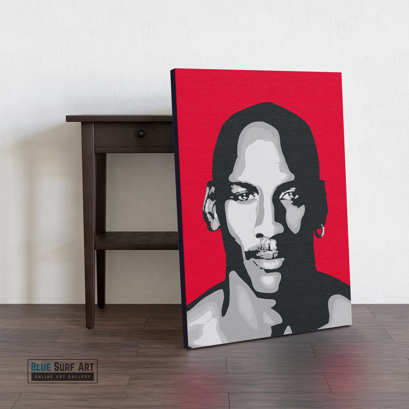 Michael Jordan Canvas Pop Art Painting I Wall Art - Home Decor - showcase