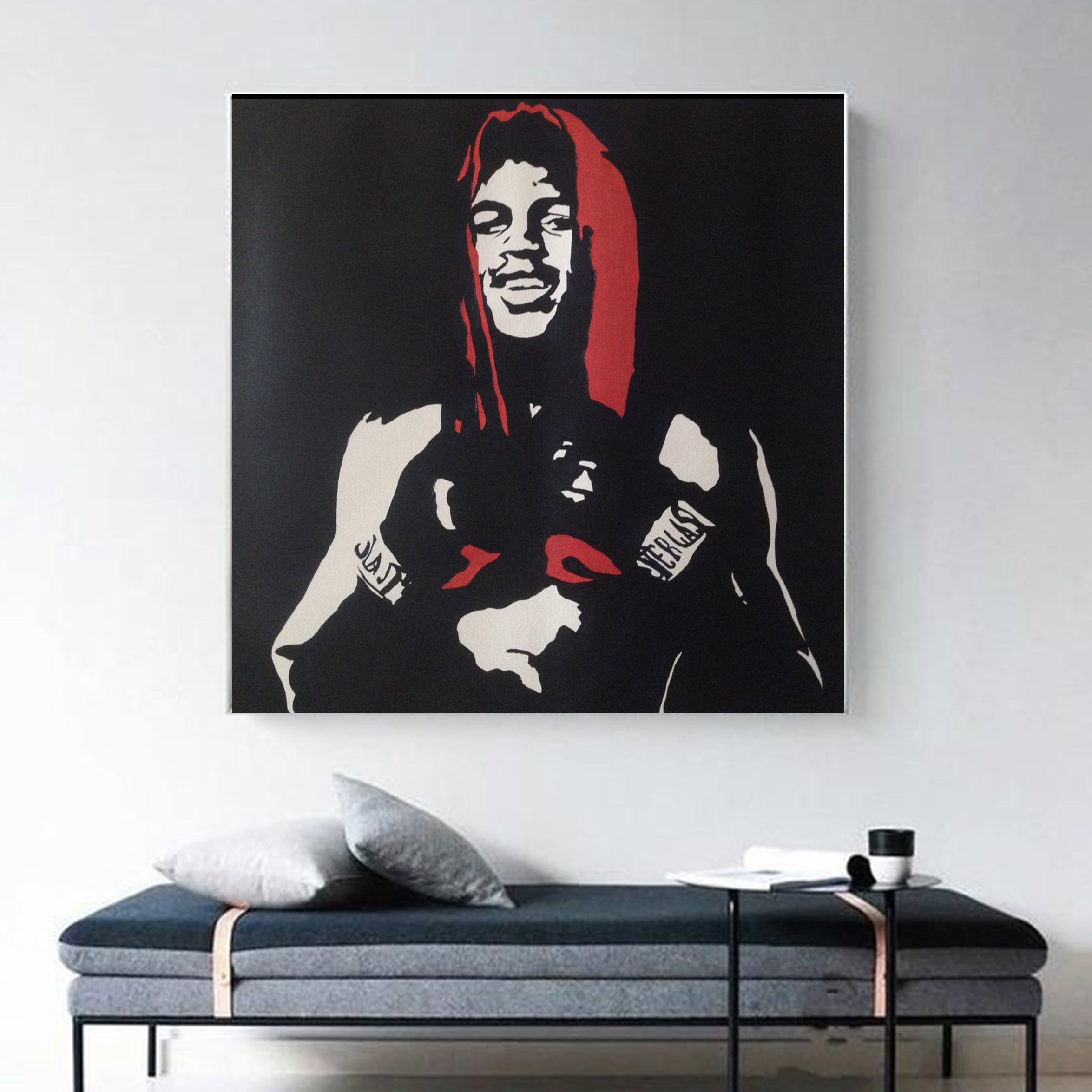 Original outlets Handmade Boxing Painting