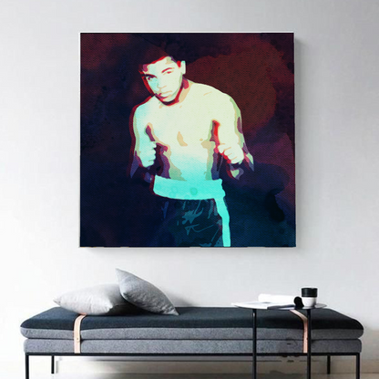 Muhammad Ali Boxer Legend Wall Art Original Handmade Oil on Canvas Painting 7