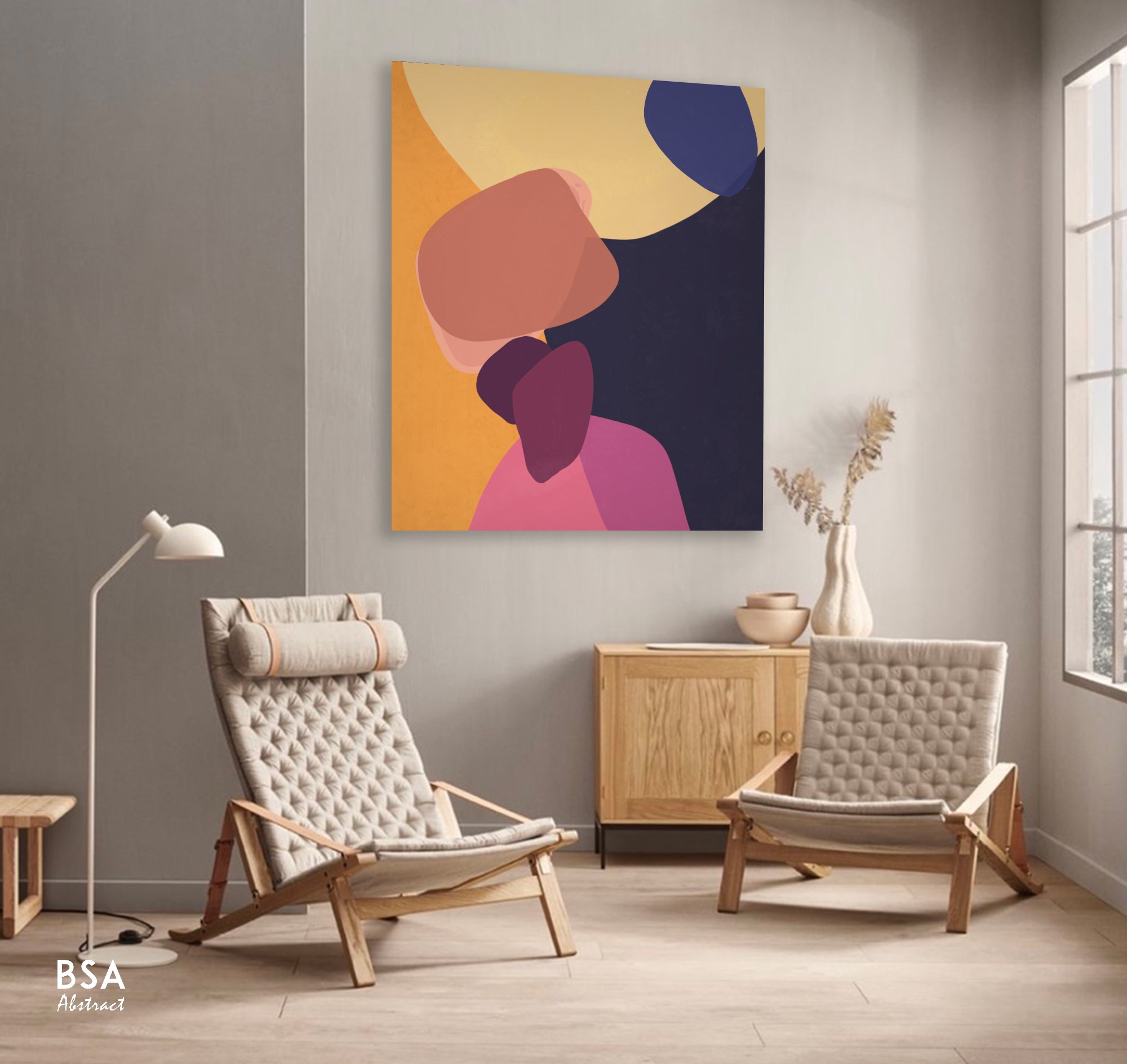 New Colourful Minimalist Modern Wall Art, Abstract Canvas Art Painting - Fora #11. Large Abstract Painting, Modern Abstract Painting, oil hand painting, office wall art, original abstract, textured art, Living room wall art, Modern interior wall art