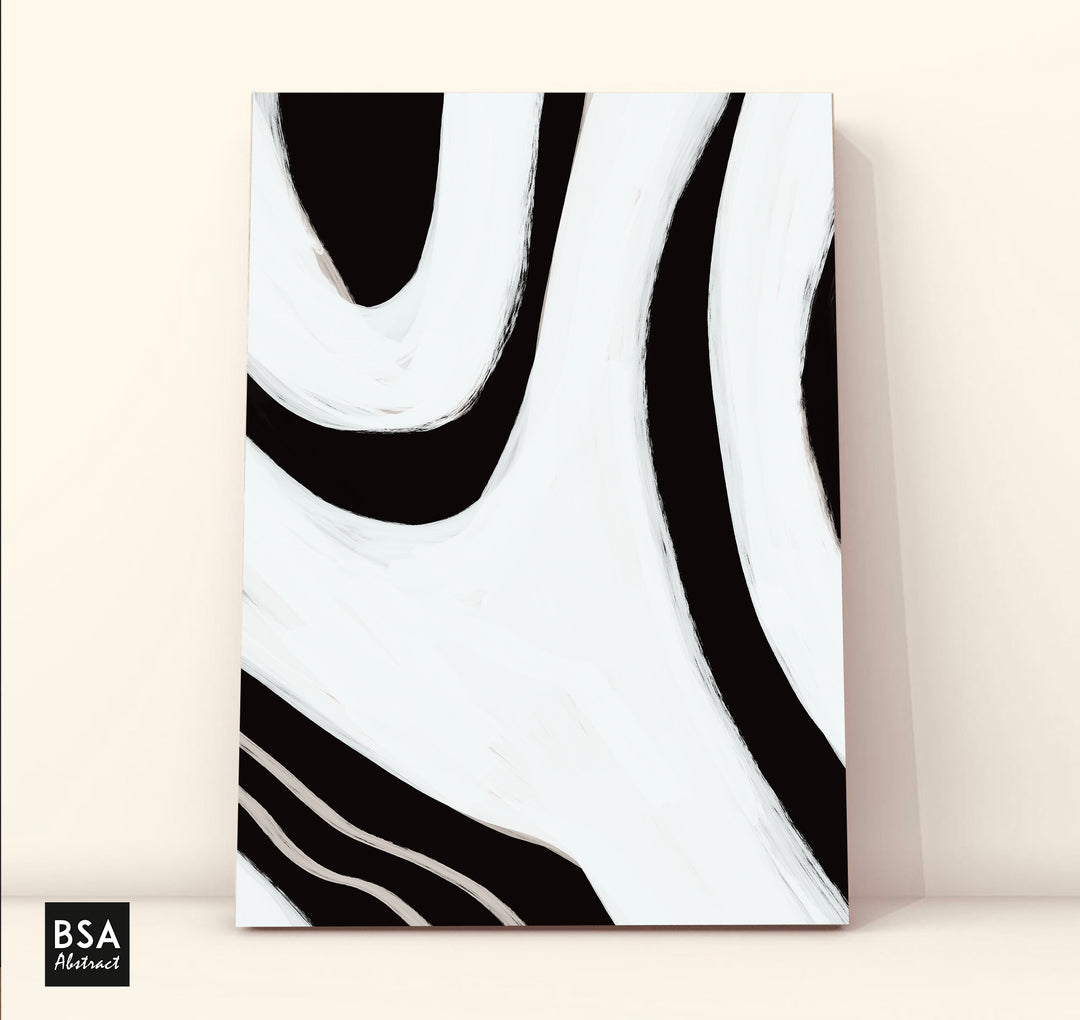 Black & White Minimalist Modern Wall Art, Abstract Canvas Art Painting - Fora #13. Large Abstract Painting, Modern Abstract Painting, oil hand painting, office wall art, original abstract, textured art, Living room wall art, Modern interior wall art