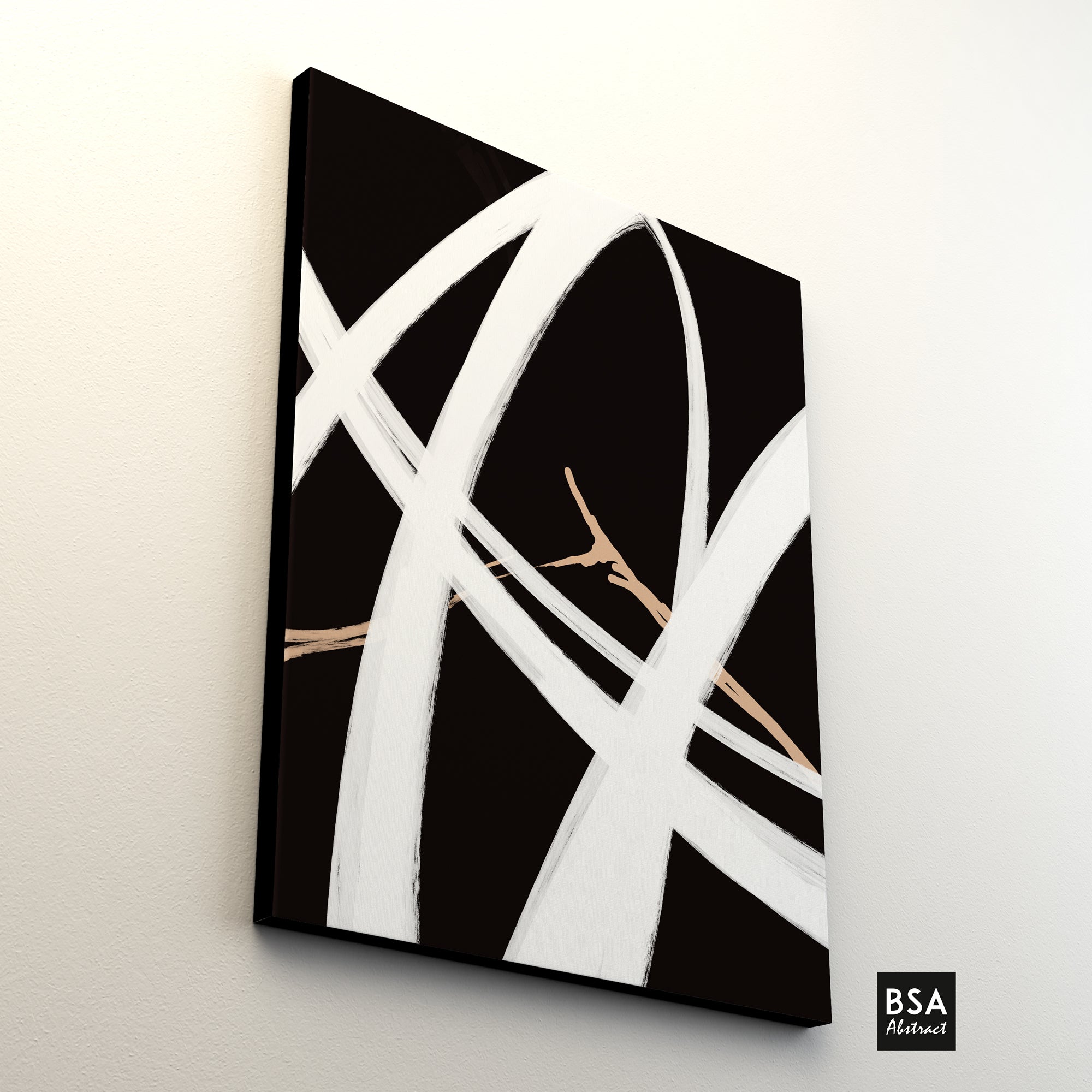 Black & White Modern Wall Art, Abstract Canvas Art Painting - Fora #16. Large Abstract Painting, Modern Abstract Painting, oil hand painting, office wall art, original abstract, textured art, Living room wall art, Modern interior wall art