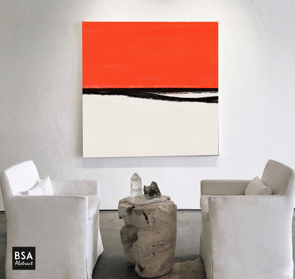 Minimalist Modern Wall Art, Abstract Canvas Art Painting - Fora #17. Large Abstract Painting, Modern Abstract Painting, oil hand painting, office wall art, original abstract, textured art, Living room wall art, Modern interior wall art