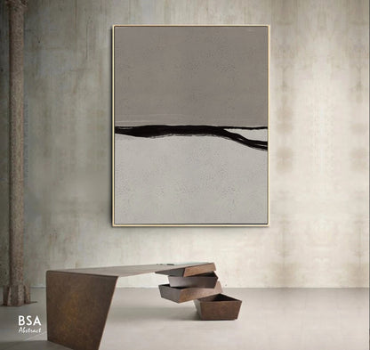 Minimalist Modern Wall Art, Abstract Canvas Art Painting - Fora #19. Large Abstract Painting, Modern Abstract Painting, oil hand painting, office wall art, original abstract, textured art, Living room wall art, Modern interior wall art