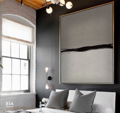Minimalist Modern Wall Art, Abstract Canvas Art Painting - Fora #19. Large Abstract Painting, Modern Abstract Painting, oil hand painting, office wall art, original abstract, textured art, Living room wall art, Modern interior wall art