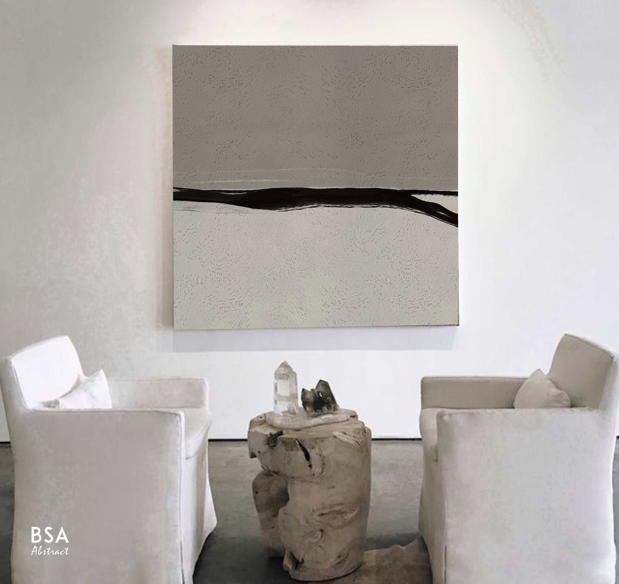 Minimalist Modern Wall Art, Abstract Canvas Art Painting - Fora #19. Large Abstract Painting, Modern Abstract Painting, oil hand painting, office wall art, original abstract, textured art, Living room wall art, Modern interior wall art