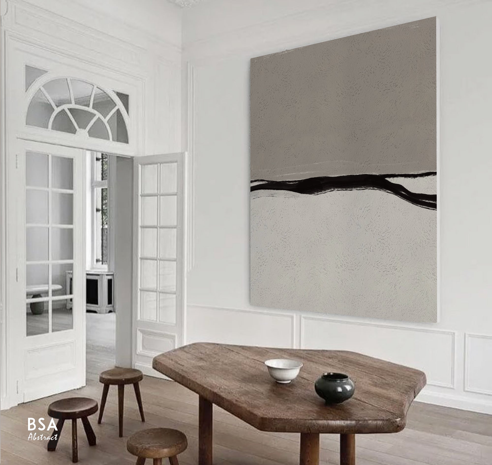Minimalist Modern Wall Art, Abstract Canvas Art Painting - Fora #19. Large Abstract Painting, Modern Abstract Painting, oil hand painting, office wall art, original abstract, textured art, Living room wall art, Modern interior wall art