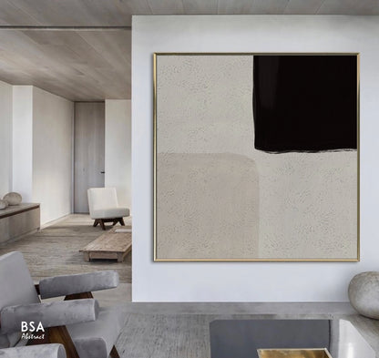 Minimalist Modern Wall Art, Abstract Canvas Art Painting - Fora #20. Large Abstract Painting, Modern Abstract Painting, oil hand painting, office wall art, original abstract, textured art, Living room wall art, Modern interior wall art